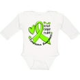 thumbnail image 3 of Inktastic Love, Care, Cure Lymphoma Awareness Lime Green Ribbon Hearts Boys or Girls Long Sleeve Baby Bodysuit, 3 of 5
