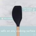 thumbnail image 4 of Styled Settings Black & Copper Silicone Kitchen Utensils Set with Copper Utensil Holder, 4 of 9