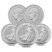 Lot of 5 - Silver Generic Bullion Coins .999 Fine, 1 oz Rounds ...