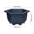 thumbnail image 3 of HOARBOEG Plastic Flower Pot 6.7in, Modern Planter with Drainage Hole and Self-Watering Reservoir for Indoor Plants, Balcony, Home Gardening - Lightweight Decorative Plant Container, 3 of 6