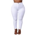 thumbnail image 1 of Pantalon Jean Moulant Décontracté en Denim Extensible pour Femmes, Taille Haute, Leggings, Jeans, Pantalons, 1 of 6