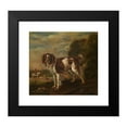 thumbnail image 2 of Paulus Potter 22x20 Black Modern Framed Museum Art Print Titled - A Spaniel (1653), 2 of 5