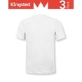 thumbnail image 4 of Camiseta Kingsted White para hombre, paquete de 3, mezcla de algodón, M, 4 of 5