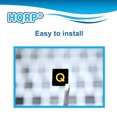 thumbnail image 4 of HQRP English Keyboard Stickers Yellow Lettering on Black Background works with All PC / Laptops / Desktops, 4 of 5