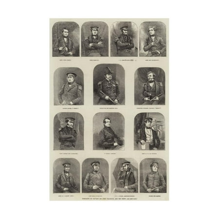 Crew Portrait - Portraits of Captain Sir John Franklin, and His Crew Print Wall Art