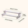 thumbnail image 4 of Tiered Step Storage Rack Space Saving Display Stand for Kitchen Counter Bathroom Vanity Office Desk Organizer, 4 of 8