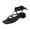 Black, variant on SEANOPEN Deals Low Chunky Block Heels Womens Lace up Dress, Casual Flip Flop Thong Sandals Summer Low Heels Sandals Gladiator Flat Sandals Fisherman Strappy Sandals for Women Size 5 Green