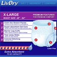 thumbnail image 5 of LivDry Adult XL Incontinence Underwear, Overnight Comfort Absorbency, Leak Protection, X-Large, 12-Pack, 5 of 5