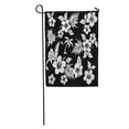 thumbnail image 1 of SIDONKU Hawaiian of Hibiscus Flower Aloha Black Drawing Floral Abstract Beautiful Garden Flag Decorative Flag House Banner 12x18 inch, 1 of 2