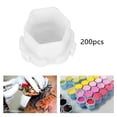 thumbnail image 1 of Recipiente de pigmenti con forma de panal de 200 piezas, estuche de almacenamiento para vasos de tinta para tatuajes, salón de tatuajes o uso personal, 1 of 8