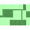 thumbnail image 1 of Ahgly Company Indoor Rectangle Solid Emerald Green Modern Area Rugs, 7' x 9', 1 of 4