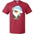 thumbnail image 3 of Inktastic Cute Christmas Penguin in Blue Hat T-Shirt, 3 of 5