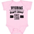 thumbnail image 3 of Inktastic Wyoming Awesome Since 1890 Boys or Girls Baby Bodysuit, 3 of 5