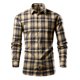 thumbnail image 2 of pstuiky camisas de manga larga para hombre, Camisa de manga larga a cuadros con botones para hombre, informal y de moda, con solapa. Camisa de manga larga con solapa para hombre. s, 2 of 5