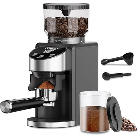 

Gevi Burr Coffee Grinder Adjustable Conical Burr Mill with 35 Precise Grind Settings Anti-Static Coffee Grinder Electric for Espresso/Drip/Percolator/French Press/American/Turkish Coffee Machines