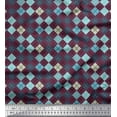 thumbnail image 1 of Soimoi Rayon Fabric Argyle Check Print Sewing Fabric Yard 56 Inch Wide, 1 of 3