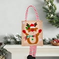 thumbnail image 6 of Christmas Gift Linen Tote Bag, 17×6 inch Reusable Holiday Shopping Bag with Festive Design, Perfect for Present Wrapping and Party Favors, 6 of 6