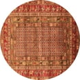 thumbnail image 1 of Ahgly Company Indoor Round Oriental Orange Industrial Area Rugs, 5' Round, 1 of 4