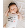 thumbnail image 4 of Tstars Boys Unisex Gifts for Dad Father's Day Shirts Happy First Father's Day Daddy Infant Gift for New Dad Baby Shower Cool Best Gift for Dad Baby Bodysuit, 4 of 8