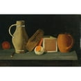 thumbnail image 2 of John Frederick Peto 14x11 Black Ornate Wood Framed Double Matted Museum Art Print Titled: Jug, Book, Box and Mug, 2 of 5