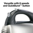 thumbnail image 5 of Hamilton Beach 6-Speed Electric Hand Mixer with SoftScrape Beaters, 5 Attachments & Case, Mixer for Kitchen, Black, 5 of 9