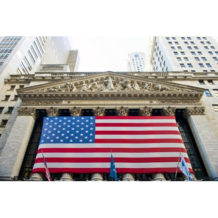 Wall Street - New York stock exchange - Manhattan - NYC - United States Print Wall Art By Philippe