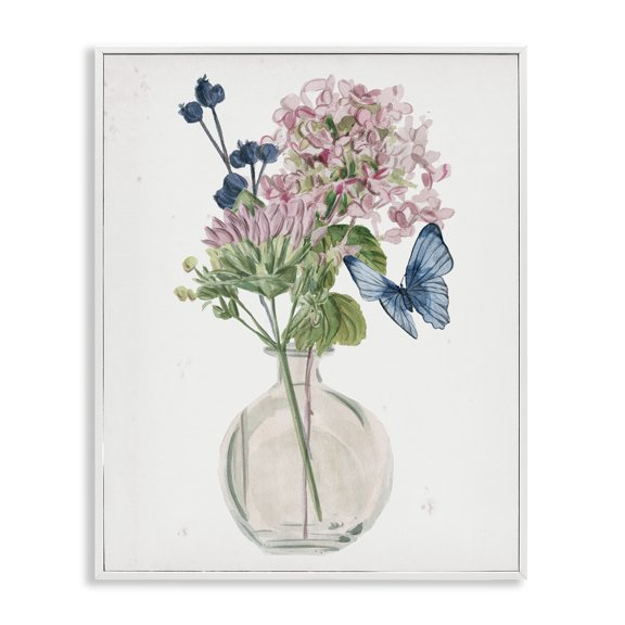 Stupell Industries Shabby Chic Assorted Corn Lilies White Framed Giclee Art, 16 x 20, by Melissa Wang