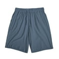 thumbnail image 2 of cfhntfmh Gym Shorts for Men Cotton Soft Elastic Waisted Linen Shorts Loose Wide Leg Athletic Running Workout Shorts, 2 of 5