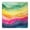 Colorful Tie Dye, variant on Dreamy Pastel Wave Pattern Square Fitted Tablecloth with Elastic Edge,Square Table Cover,Washable Elastic Table Cover for Home Kitchen Party Decor 34"x34"