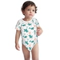 thumbnail image 3 of Balery Turtles And Seahorses Pattern Baby Climbing Clothes Infant Bodysuit Cute Infant Bodysuit Baby Romper-3 Months, 3 of 7