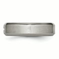 thumbnail image 3 of Titanium Cross 6mm Edge Wedding Band Ring Man Religious Designed  For Dad Mens  For Him, 3 of 11