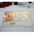 thumbnail image 2 of PKQWTM Wedding Ring Rose Flower Kitchen Dining Table Mats Placemats Size 12x18 Inches, Set of 2 Pieces, 2 of 2