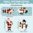 thumbnail image 4 of Christmas Santa Window Clings Xmas Window Decals Snowman Stickers for Christmas Party Home Decor, 4 of 4