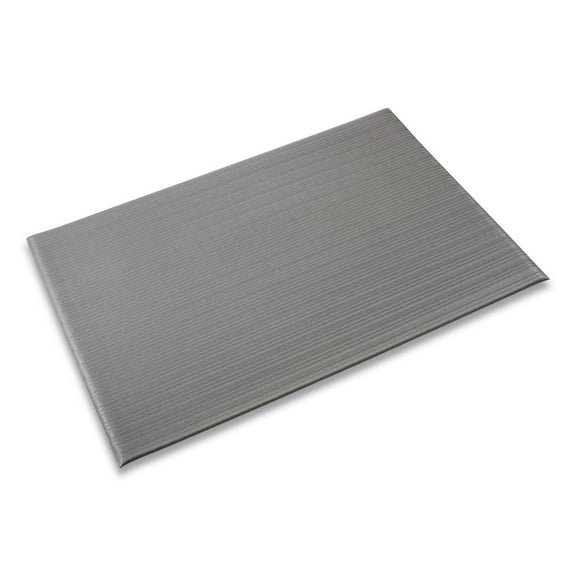 Ribbed Vinyl Anti-Fatigue Mat, 24 X 36, Gray | Bundle of 5 Each