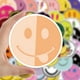thumbnail image 2 of Pegatina 50 PCS TUNC Smiley Emoji Stickers Calcomanías de vinilo a prueba de agua, 2 of 5