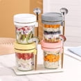 thumbnail image 4 of Juego de Frascos Reutilizables para Avena Durante la Noche, Frascos de Vidrio Sellados de 350 Ml con Tapas y Cucharas, Utilizados para Cereales y Yogur., 4 of 5
