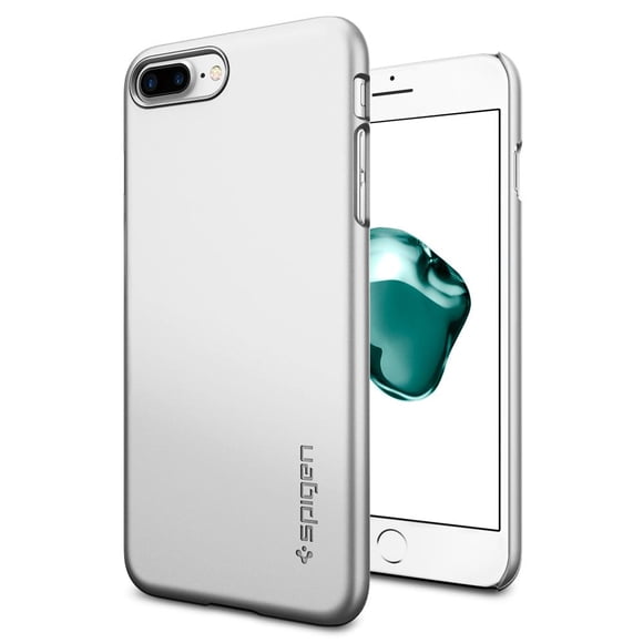 Funda Thin fit Spigen para iPhone 7 8 plus Satin silver
