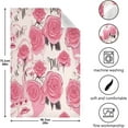 thumbnail image 3 of Dreamtimes Romantic Roses Kitchen Towels 18x28inch Ultra Soft Absorbent Quick Drying Kitchen Dish Towels Washable Cleaning Cloths Hand Towels Tea and Bar Towels, 1 Pack, 3 of 7