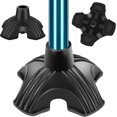 thumbnail image 1 of SupreGear 3/4" Heavy-Duty Quad Cane Tip, Non-Slip Rubber Replacement Base for Extra Stability & Balance, 1 of 8
