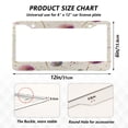 thumbnail image 7 of Aluminum License Plate Frame 2 Pack Car Exterior Accessory Car Tag Holder for Front Rear Plates Cars Decor Pink and Purple Dandelions, 7 of 7