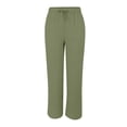 thumbnail image 5 of QASIEATN Women's High Waist Side Pockets Wide Leg Casual Elastic Waist Rayon Wide Leg Pants Flowing Beach Pants, 5 of 9