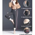 thumbnail image 3 of Leggings con forro polar de invierno para mujer, leggings de lana de cachemira súper gruesos y elásticos de cintura alta - Gris L Kuyhfg Sin marca, 3 of 4