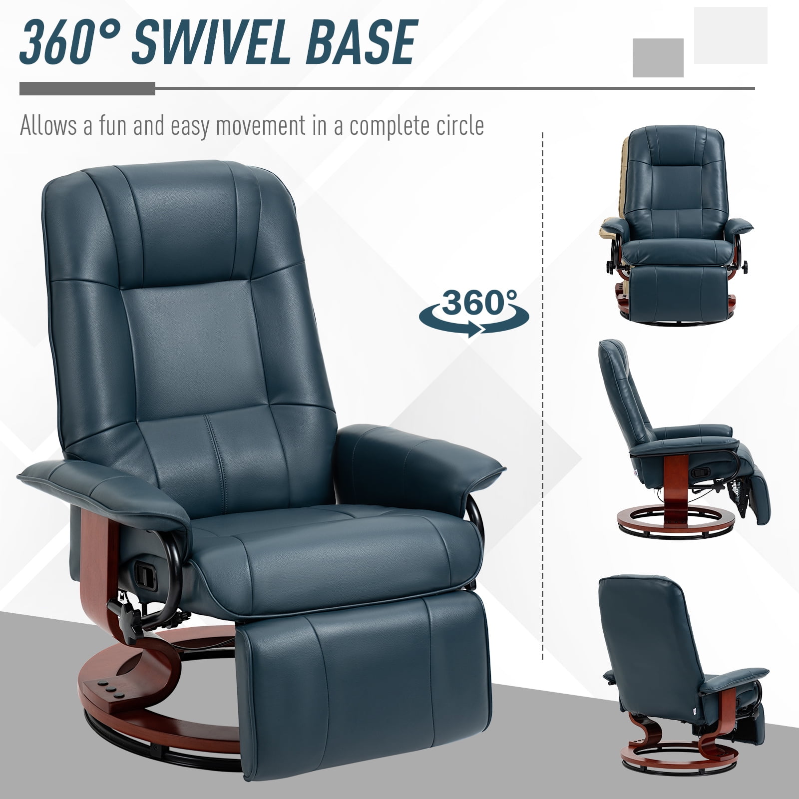 Cohoba manual cheap swivel recliner