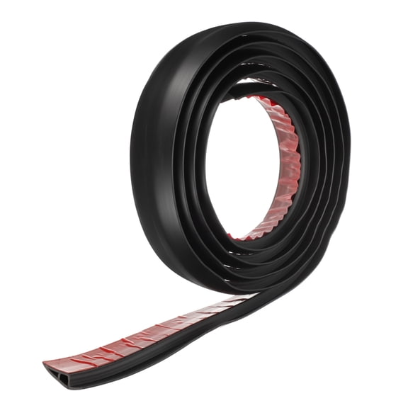 Uxcell Floor Transition Strip 2" 10ft Self Adhesive Carpet to Tile Transition Edging Trim for Uneven Floors Height 10mm, Black