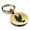 Gold, variant on Stainless Steel Religious Dove Round Medallion Keychain Circle Ring