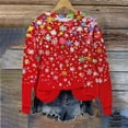 thumbnail image 4 of Jsaierl Christmas Fleece Sweatshirts for Women Plus Size Christmas Graphic Sweatshirt Loose Fit Pullover Sweater Tops Crewneck Holiday Long Sleeve Shirts Christmas Gifts, 4 of 6