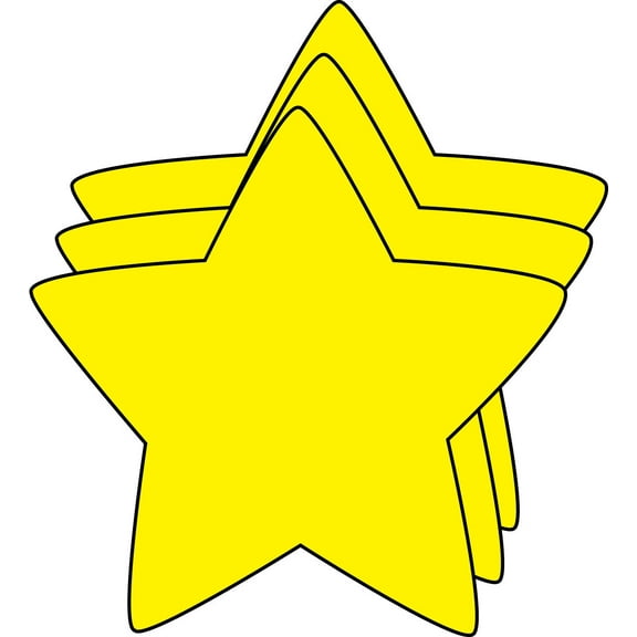 SHAPES ETC. Small Single Color Cut-Out - Star