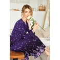 thumbnail image 2 of Ekouaer Women's Long Nightgown Botton Down Sleep Dress Soft Nightshirt Sleepwear Lounge Dresses, 2 of 5