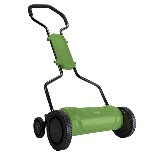 Martha Stewart Living 18 in. 5-Position Quad-Wheel Manual Walk Behind Push Reel Mower Martha Stewart Living 18 in. 5-Position Quad-Wheel Manual Walk Behind Push Reel Mower