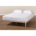 thumbnail image 6 of Baxton Studio Iseline Modern and Contemporary Antique White Finished Wood King Size Platform Bed Frame, 6 of 7